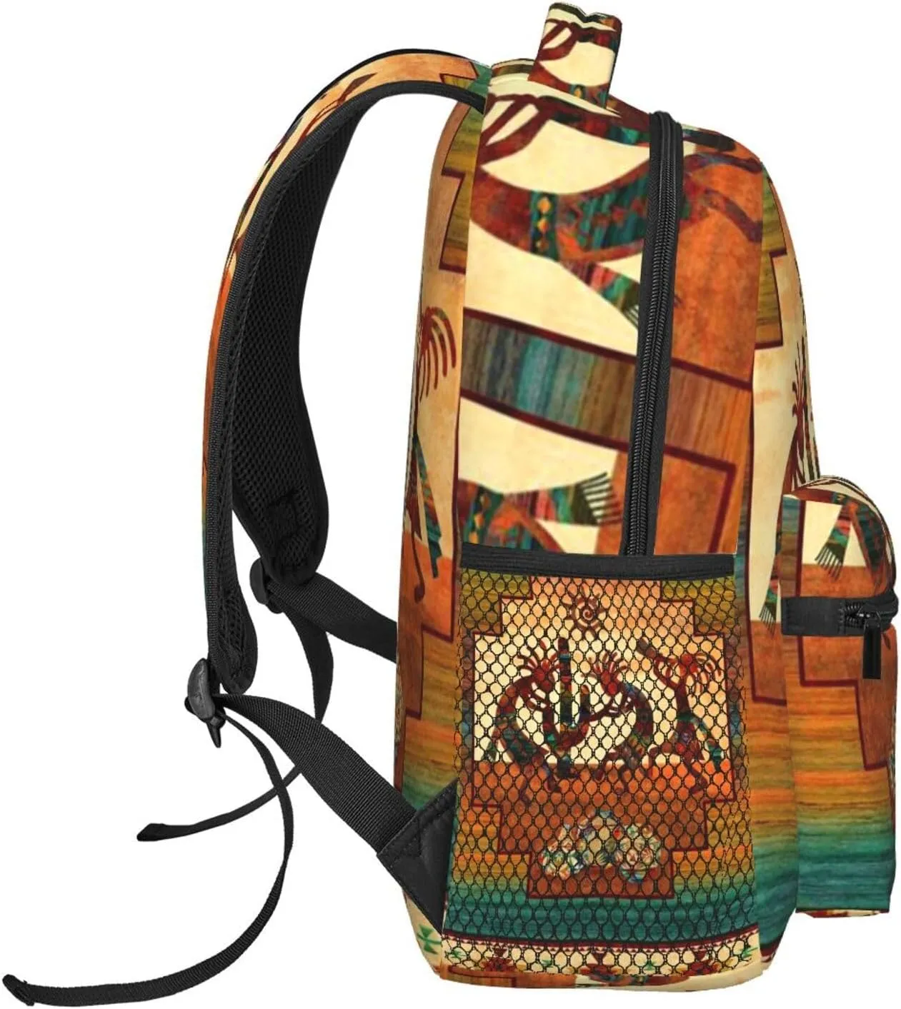 Southwest Native American Kokopelli Backpack Laptop Backpack Sports Travel Shoulder bag Light casual backpack