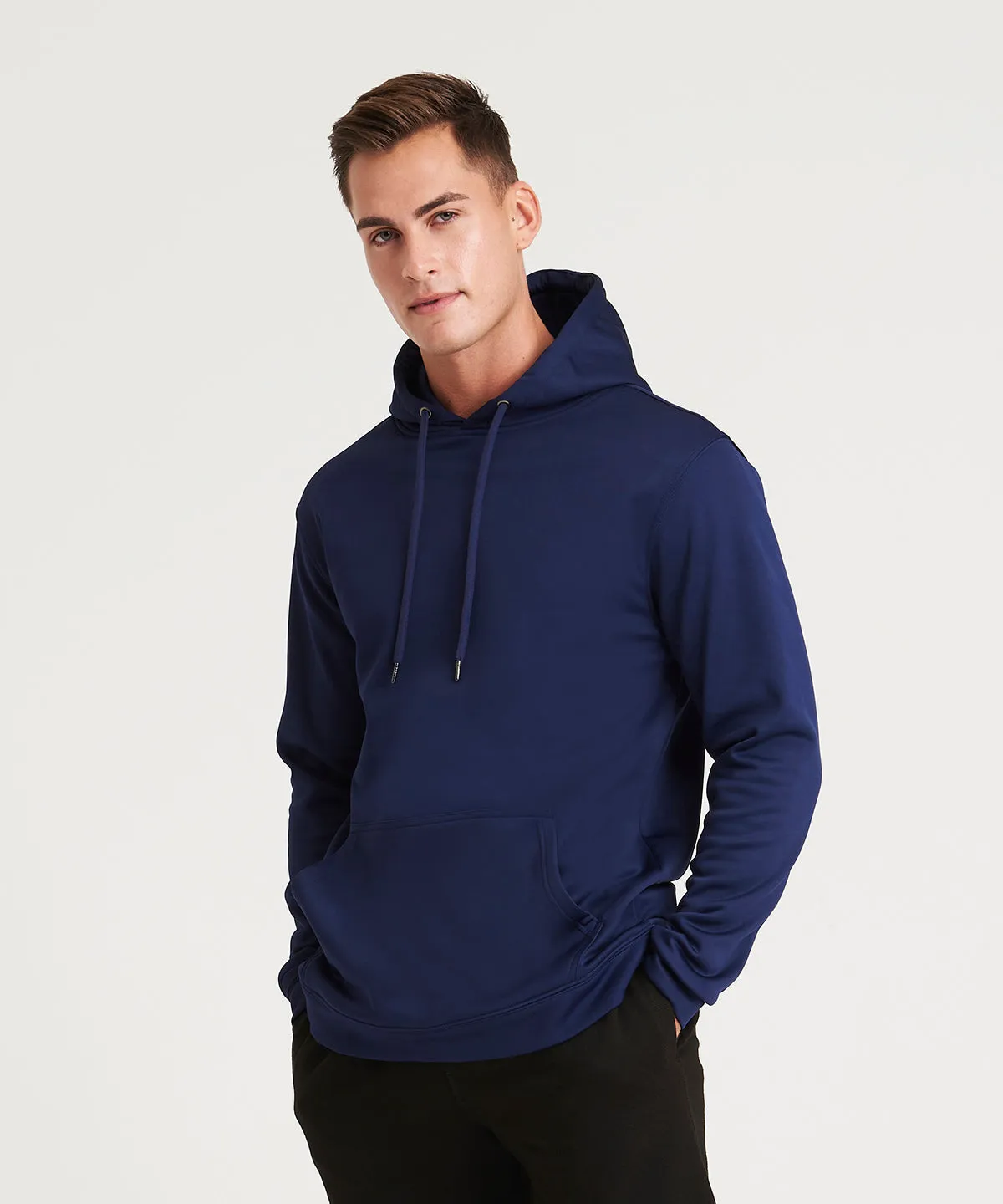 Sports polyester hoodie | Oxford Navy