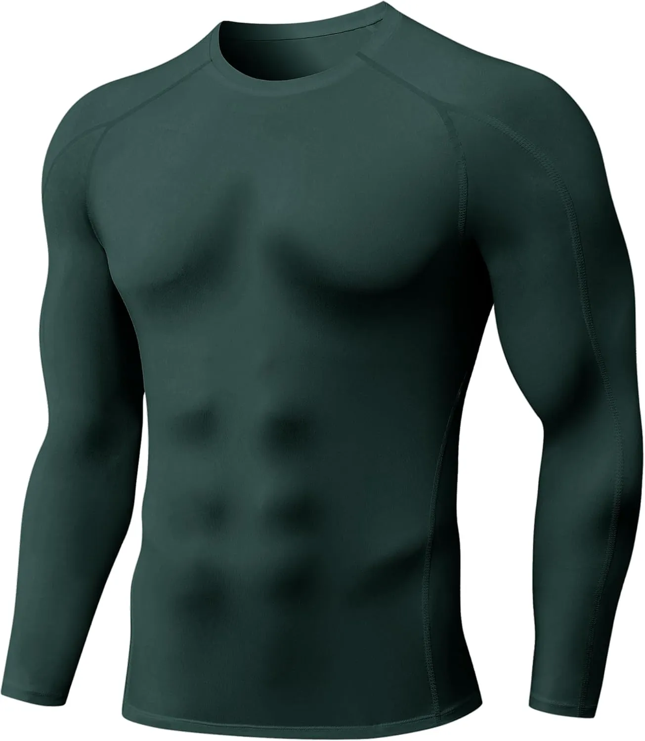 SPVISE Compression Shirt Men Long Sleeve, Cool Dry Men's Athletic Workout Running T-Shirt Tops, Sports Rash Guard Base Layer