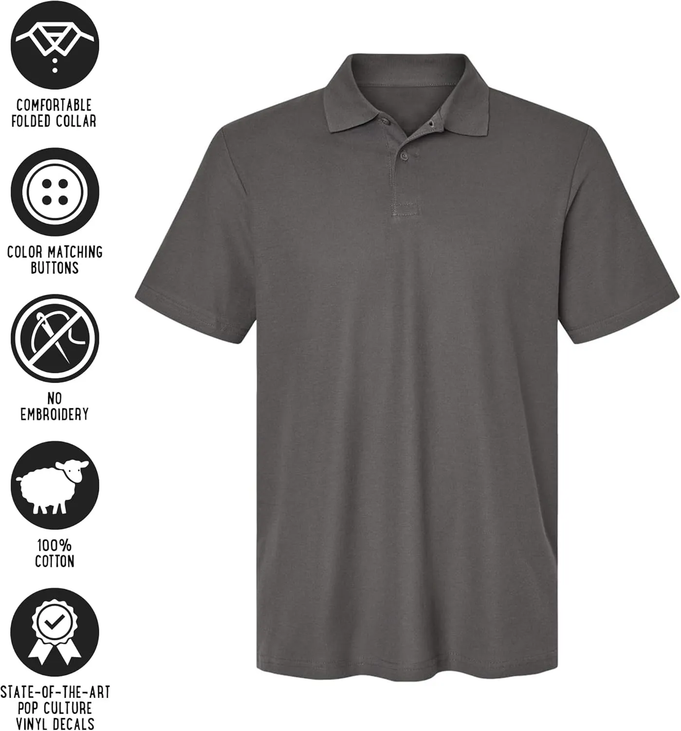 Super Hero Chibi Collection Cotton Polo Shirt