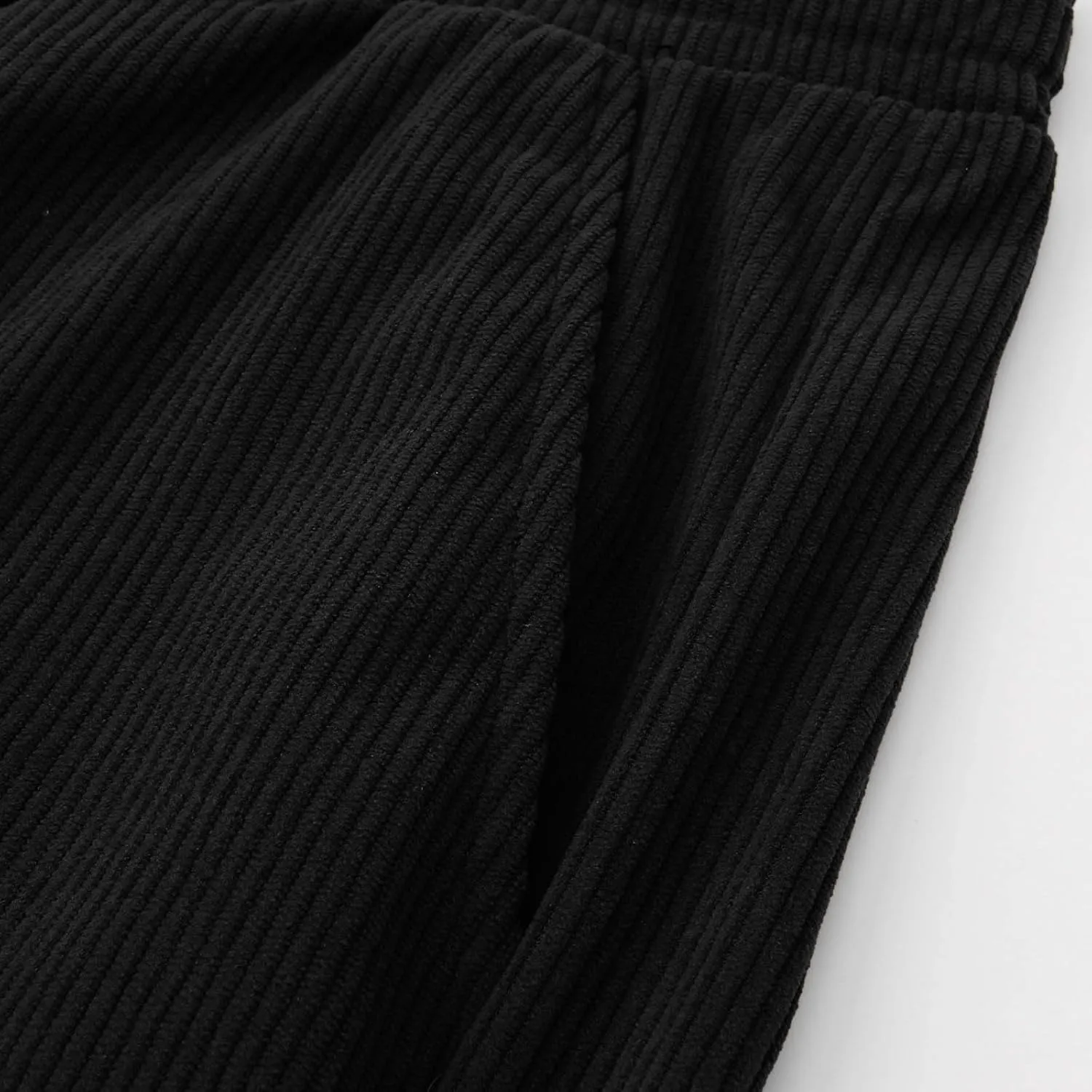 SUWBMHWE Corduroy Pants for Men Corduroy Baggy Wide Leg Joggers Pants Casual Cargo Pants Elastic Waist Sweatpants