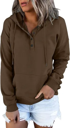 Sweatshirts for Women 2024 Plus Size Long Sleeve Drawstring Hoodies Sweaters Casual Cute Pullover Tops Fall Clothes