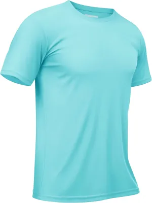 TACVASEN Swim Shirts for Men Rash Guard SPF Short Sleeve Sun T-Shirt UPF 50 Quick Dry Lightweight Fishing Water Shirt