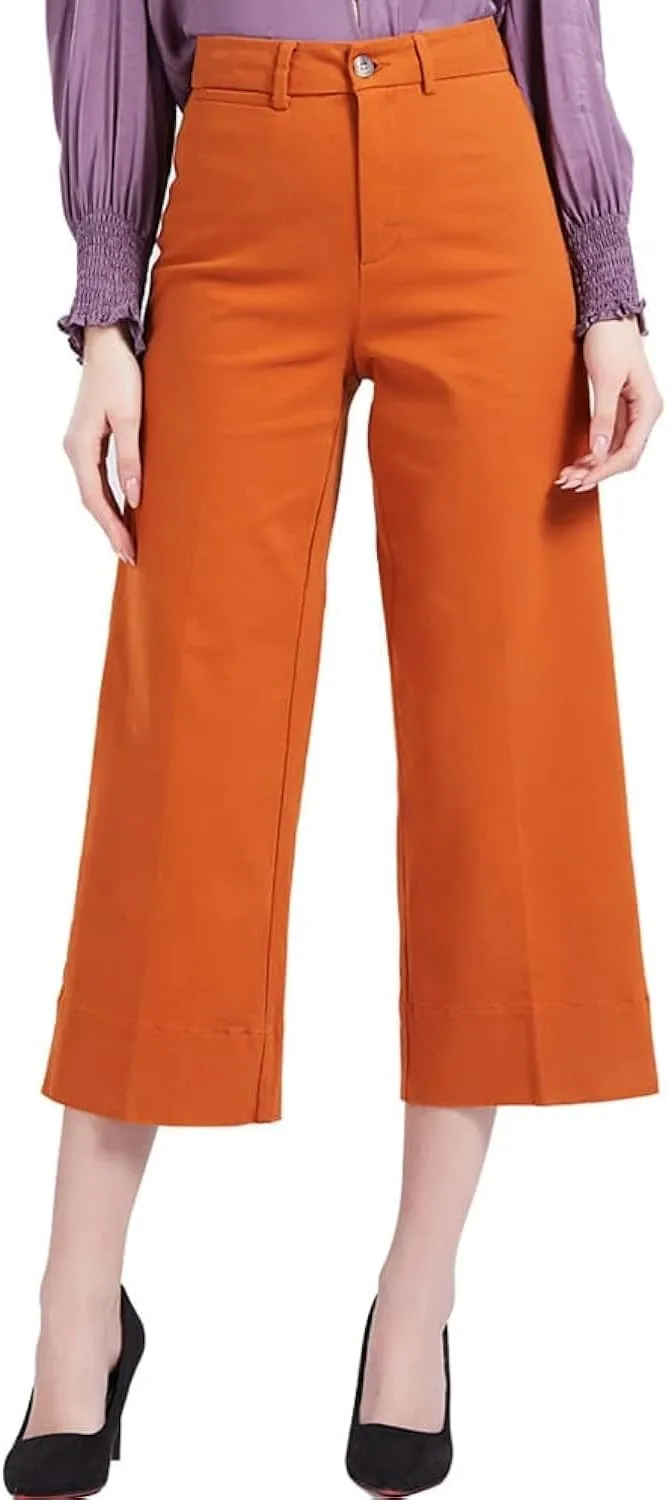 Taloyone High Waisted Casual Chino Pants for Women Work Trouser Slacks Women's Lounge Dress Pants