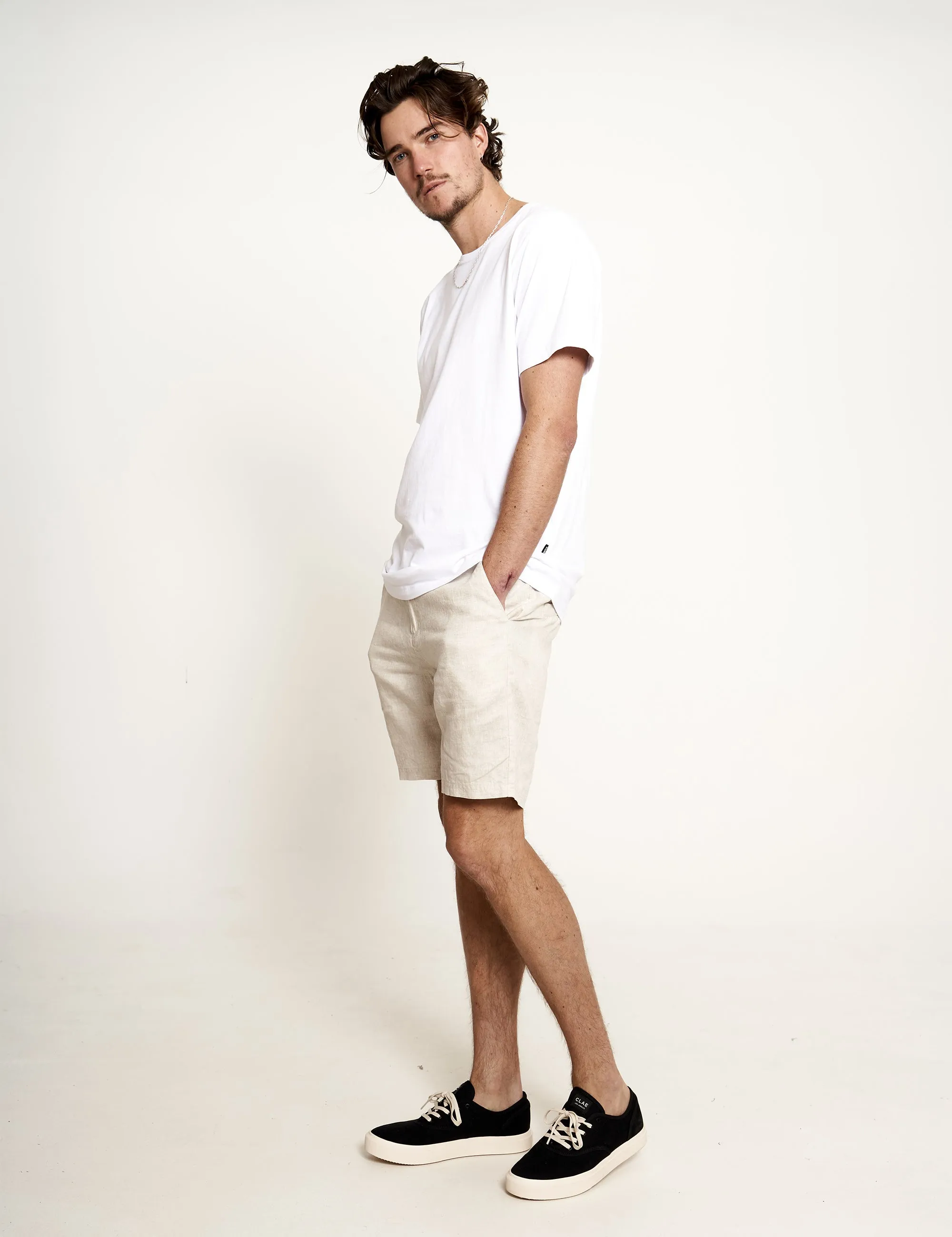 Tanner 2.0 Linen Shorts - Natural