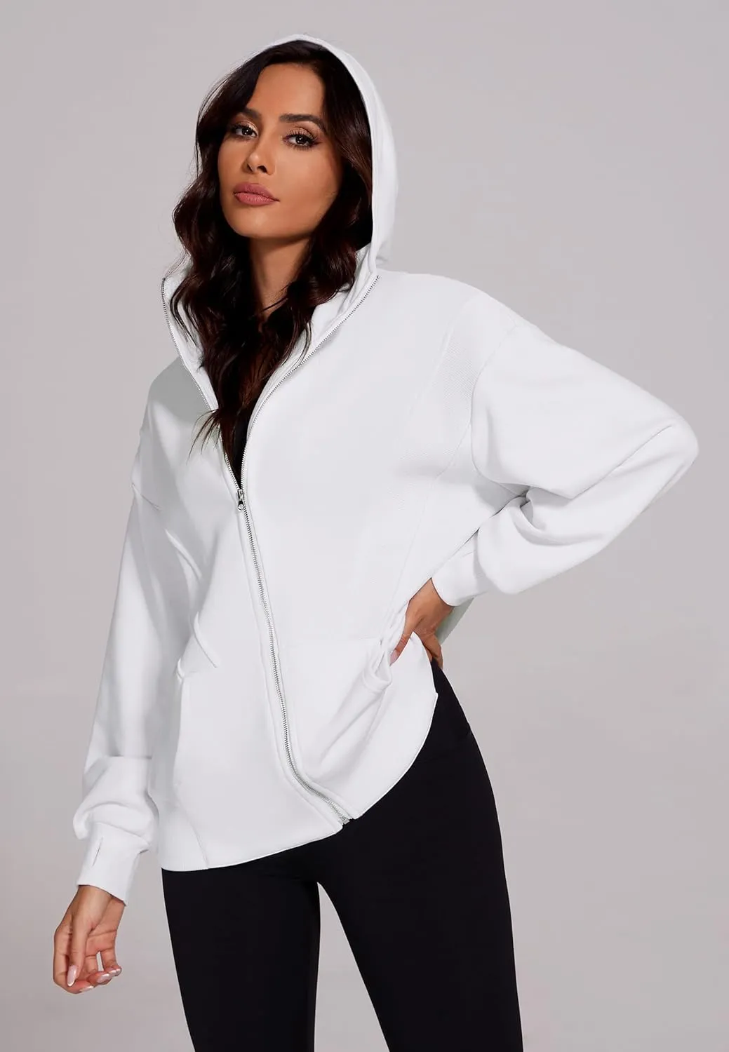 Taurus Womens Zip Up Hoodies Oversized Long Sleeve Sweatshirt Fall Y2K Hoodie Jacket with Pockets