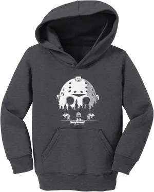 Tcombo Voorhees Camp Scene Mask - Horror Movie Toddler/Youth Fleece Hoodie