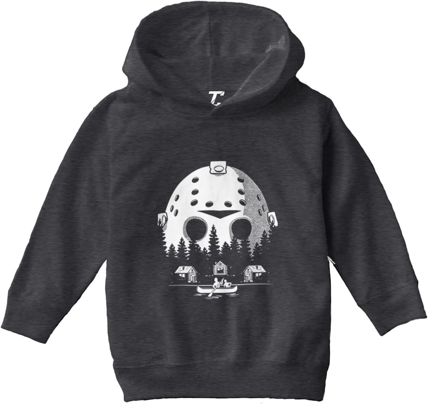 Tcombo Voorhees Camp Scene Mask - Horror Movie Toddler/Youth Fleece Hoodie