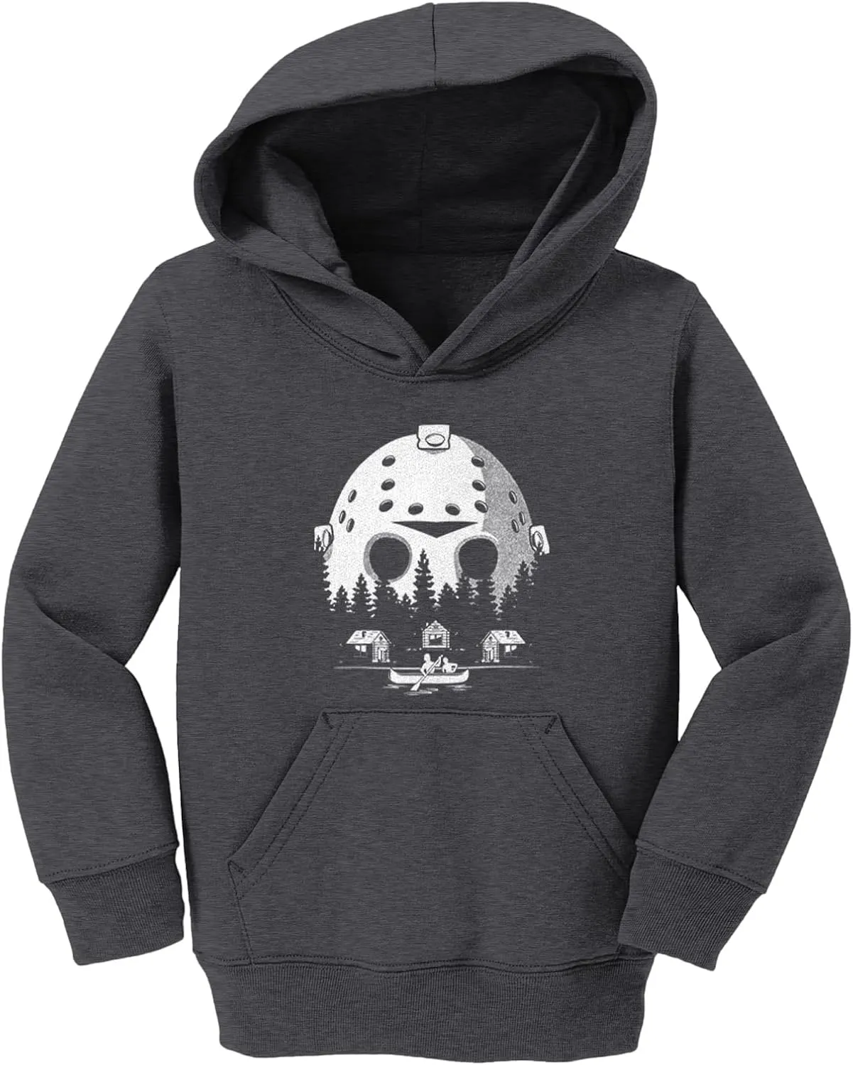 Tcombo Voorhees Camp Scene Mask - Horror Movie Toddler/Youth Fleece Hoodie