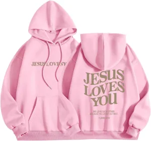 Trust in The Lord Christian Bible Verse Hoodie Jesus Saves Faith Sweatshirt Loose Pullover Harajuku Streetwear