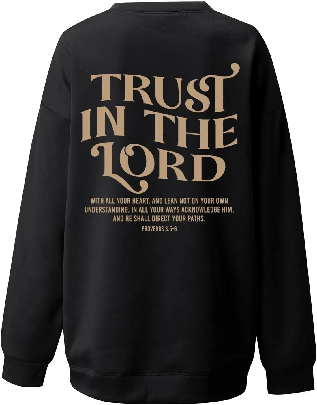 Trust in the Lord Christian Bible Verse Hoodies Jesus Saves Faith Sweatshirt Pullover Tops Harajuku Streetwear