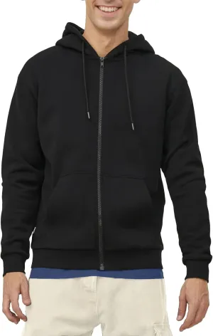 TUVEKE Men's Zip Up Hoodie Athletic Hoodies Long Sleeve Fleece Hooded Sweatshirts Lightweigt With Pockets (S-3XL)