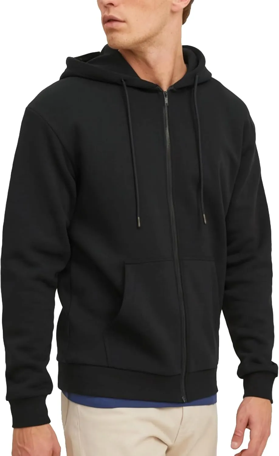 TUVEKE Men's Zip Up Hoodie Athletic Hoodies Long Sleeve Fleece Hooded Sweatshirts Lightweigt With Pockets (S-3XL)