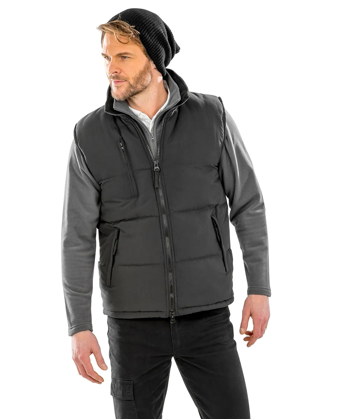 Ultra padded bodywarmer | Navy