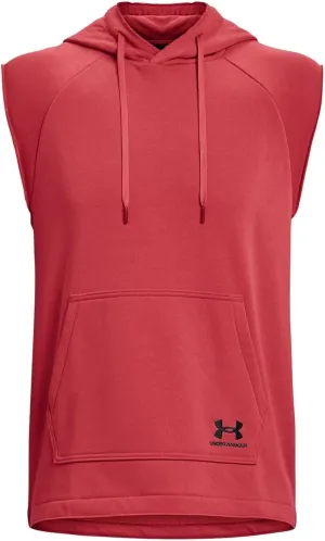 Under Armour Men's UA Heavyweight Terry Sleeveless Hoodie M Red
