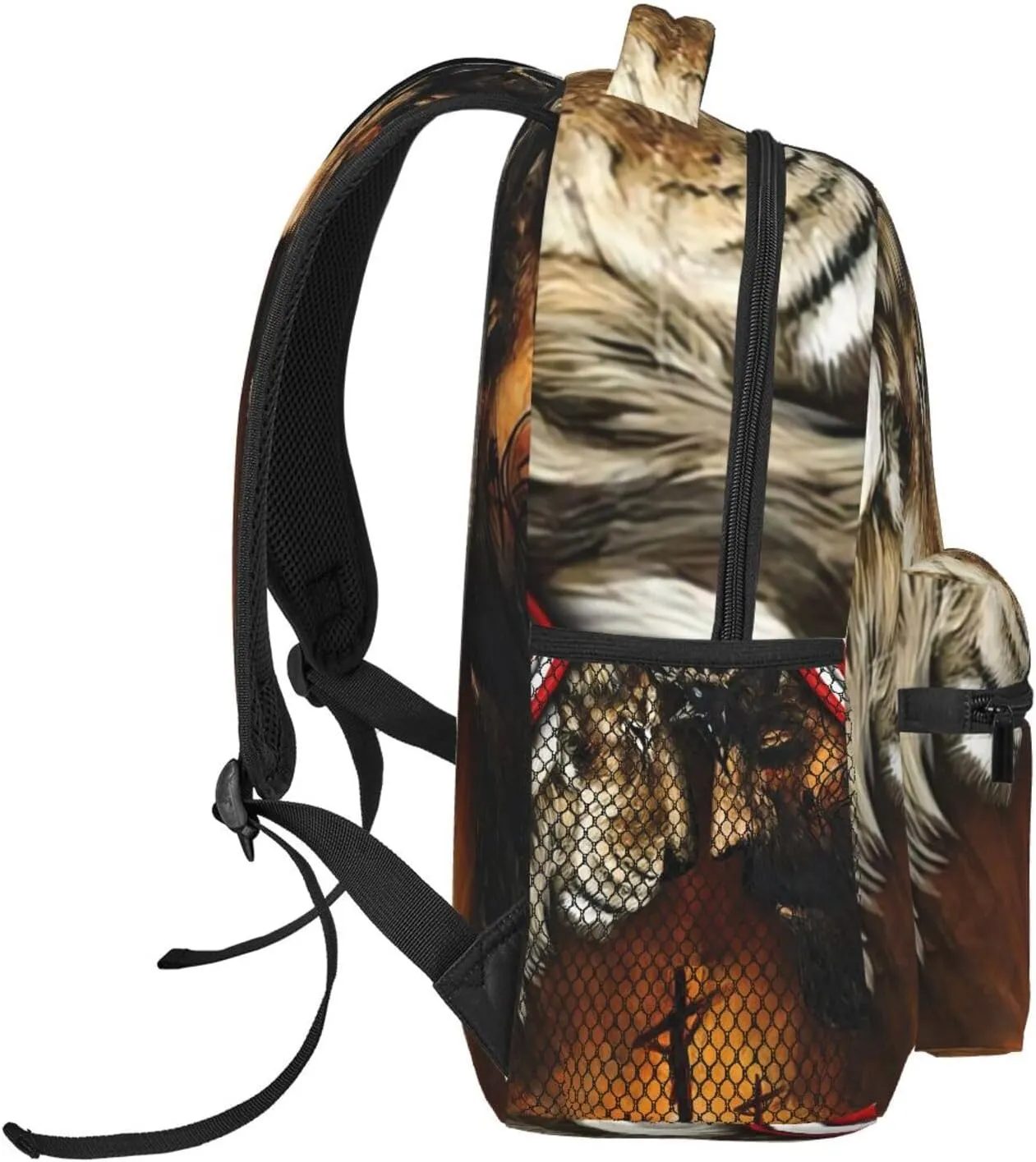 Under God Jesus Lion American Flag Backpack Laptop Backpack Sports Travel Shoulder bag Light casual backpack