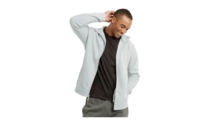 Unibasic Men Full Zip Long Sleeve Polyester Polar Fleece Jacket - Ships Next Day!