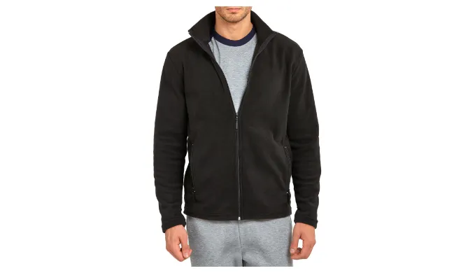 Unibasic Men Full Zip Long Sleeve Polyester Polar Fleece Jacket - Ships Next Day!