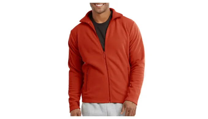 Unibasic Men Full Zip Long Sleeve Polyester Polar Fleece Jacket - Ships Next Day!