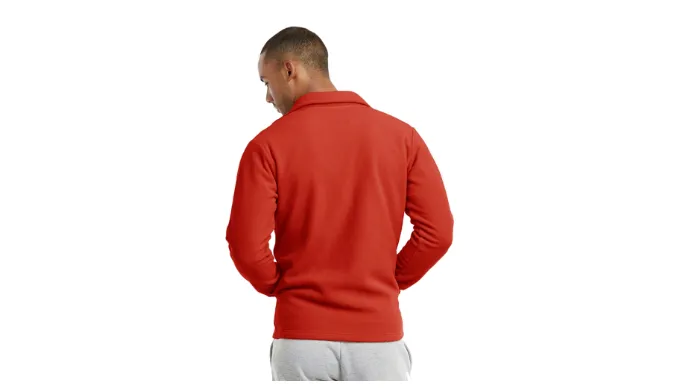 Unibasic Men Full Zip Long Sleeve Polyester Polar Fleece Jacket - Ships Next Day!