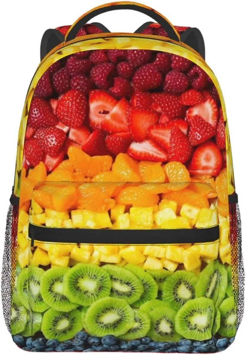 Variety Of Fruits Backpack Laptop Backpack Sports Travel Shoulder bag Light casual backpack