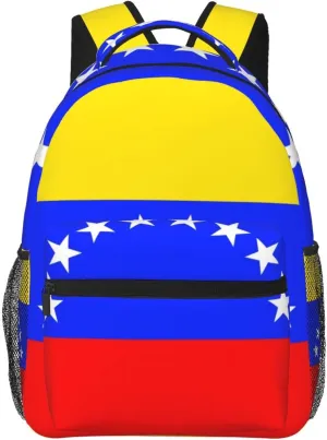 Venezuela Flag Backpack Laptop Backpack Sports Travel Shoulder bag Light casual backpack