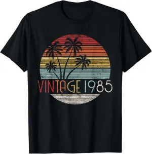 Vintage 1985 Sunset Palm Tree T-Shirt