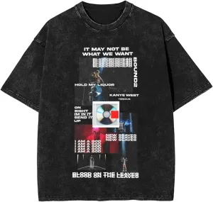 Vintage Shirt Man Womens Washed Oversized Tops Fashion Graphic Short Sleeve Cotton Crew Neck Summer T-Shirt Retro Unisex Tee