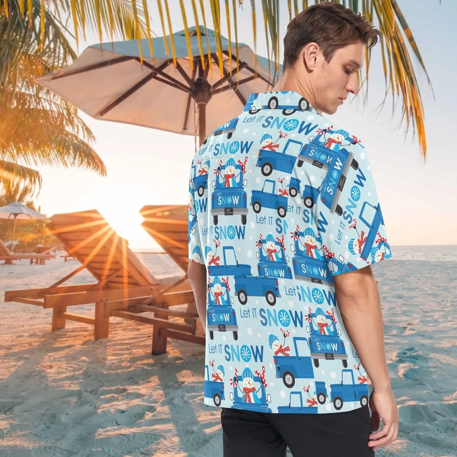 visesunny Hawaiian Bowling Shirts for Men Short Sleeve Regular Fit Summer Beach Casual Button Down Aloha Shirts S-3XL