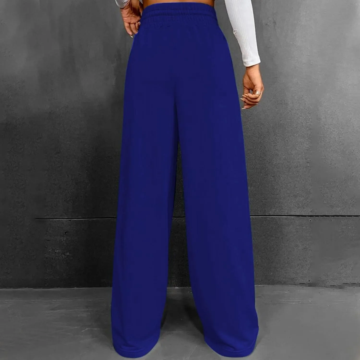 Wide Leg Sweatpants Women Trendy High Waisted Straight Leg Sweatpant for Women Lounge Workout Baggy Stretch Sweatpant