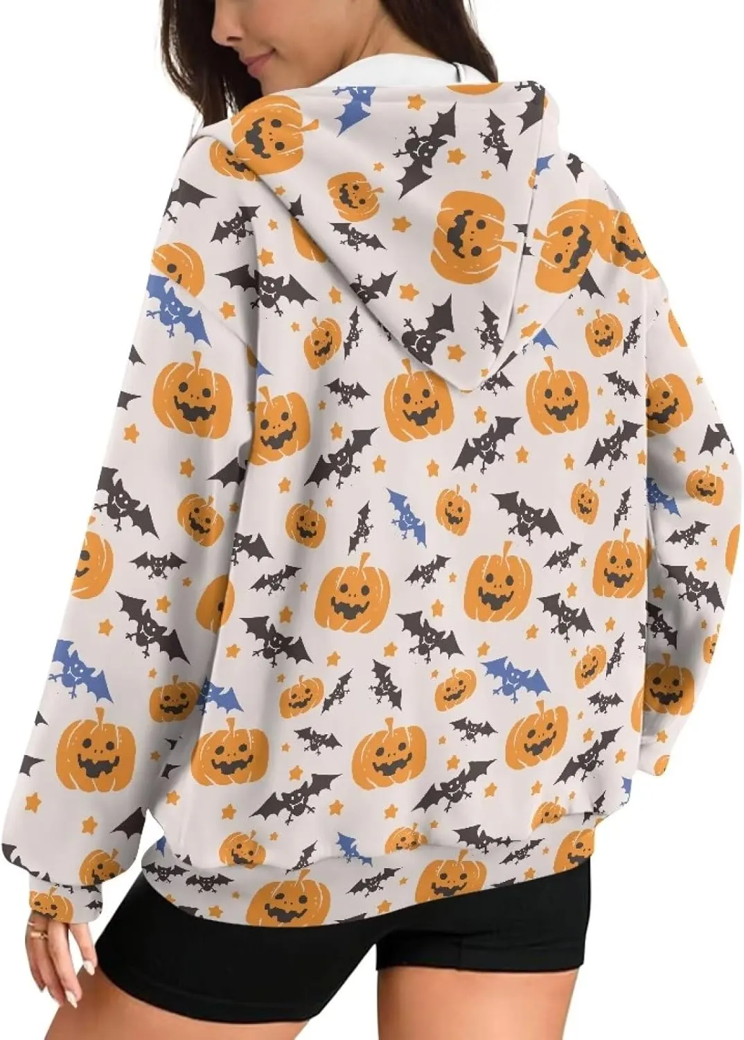 Women Oversized Hoodies Zip Up Sweatshirt Y2k Hooded Jacket Long Sleeve Fall Winter Sportswear with Pocket