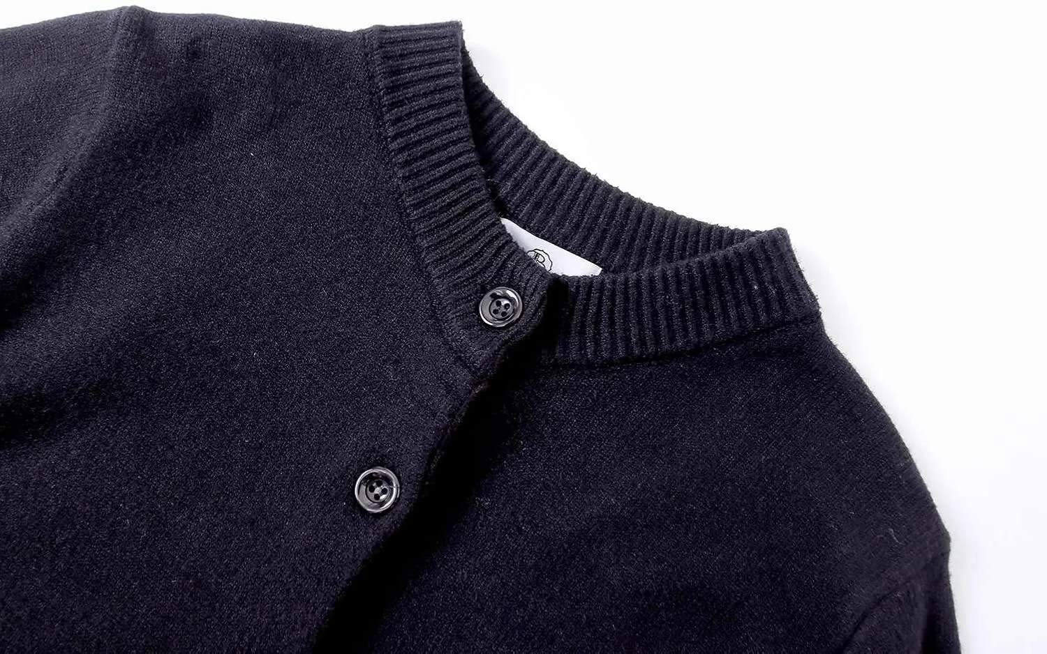 Women Thick Button Down Cardigan Sweaters Crew Neck Medium Weight Long Sleeve