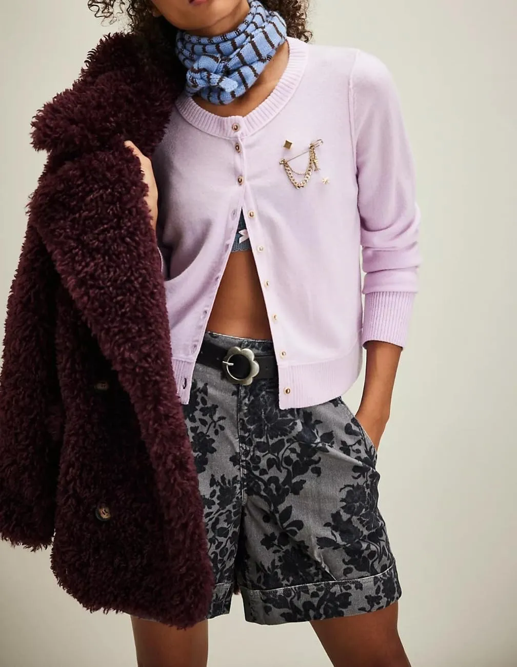 Women Y2K Open Front Button Down Knit Crop Cardigan Sweater Scoop Neck Long Sleeve Solid Causal Ribbed Top Fall