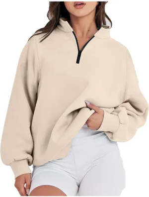Womens 2023 Tredny Fall Zip Up Fleece Sweatshirt Puff Sleeve Pullover Tops Long Sleeve Fall Teen Girl Y2K Hoodies