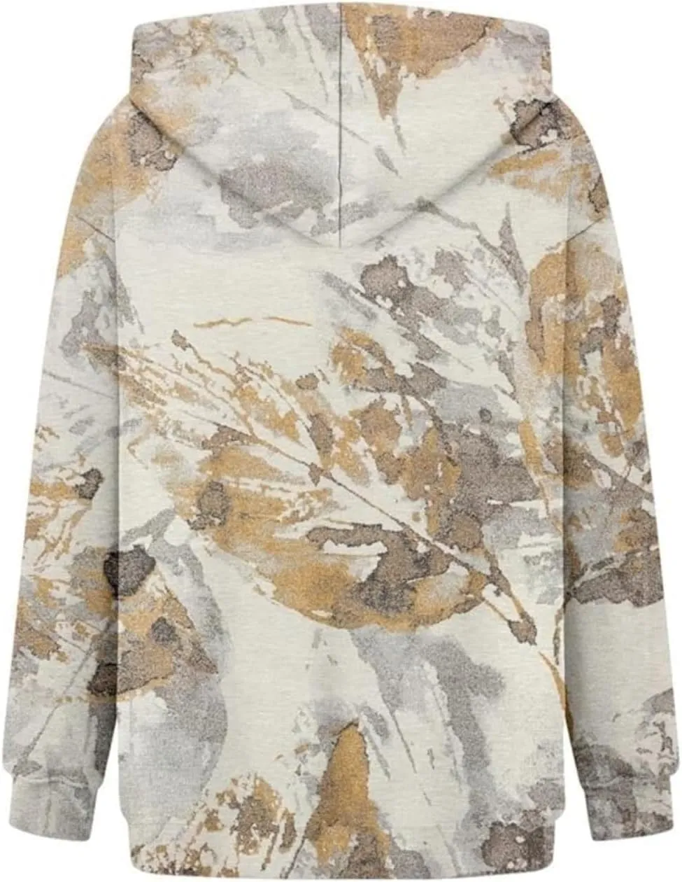 Womens Camo Hoodie Maple Leaf Print Oversized Pullover Sweatshirt Men Casual Loose Fit Long Sleeve Hoodies with Pocket