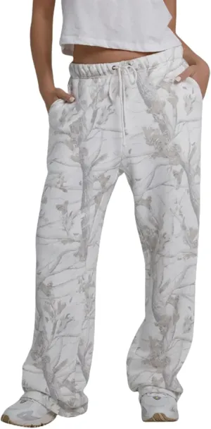Womens Camo Pants Casual Elastic Waist Wide Leg Pants Lightweight Baggy Sweatpants with Pocket