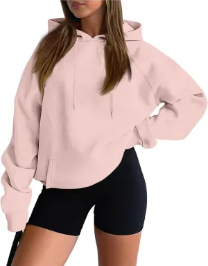 Women'S Casual Oversized Hoodie Soft Fleece Pullover Sweatshirt With Drawstring Perfect