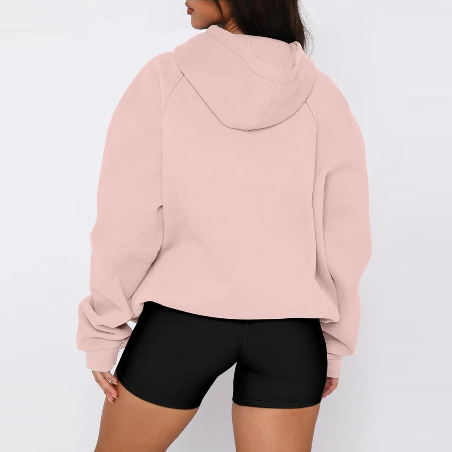 Women'S Casual Oversized Hoodie Soft Fleece Pullover Sweatshirt With Drawstring Perfect