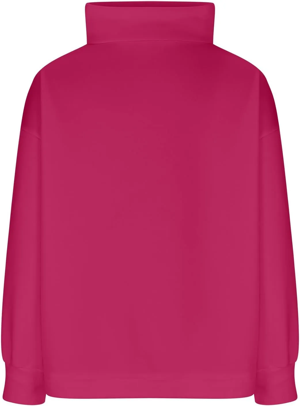 Womens Cowl Neck Sweatshirt Long Sleeve Y2K Hoodies Solid Color Loose Ual Pullover Tops 2024 Fall Winter Clothes