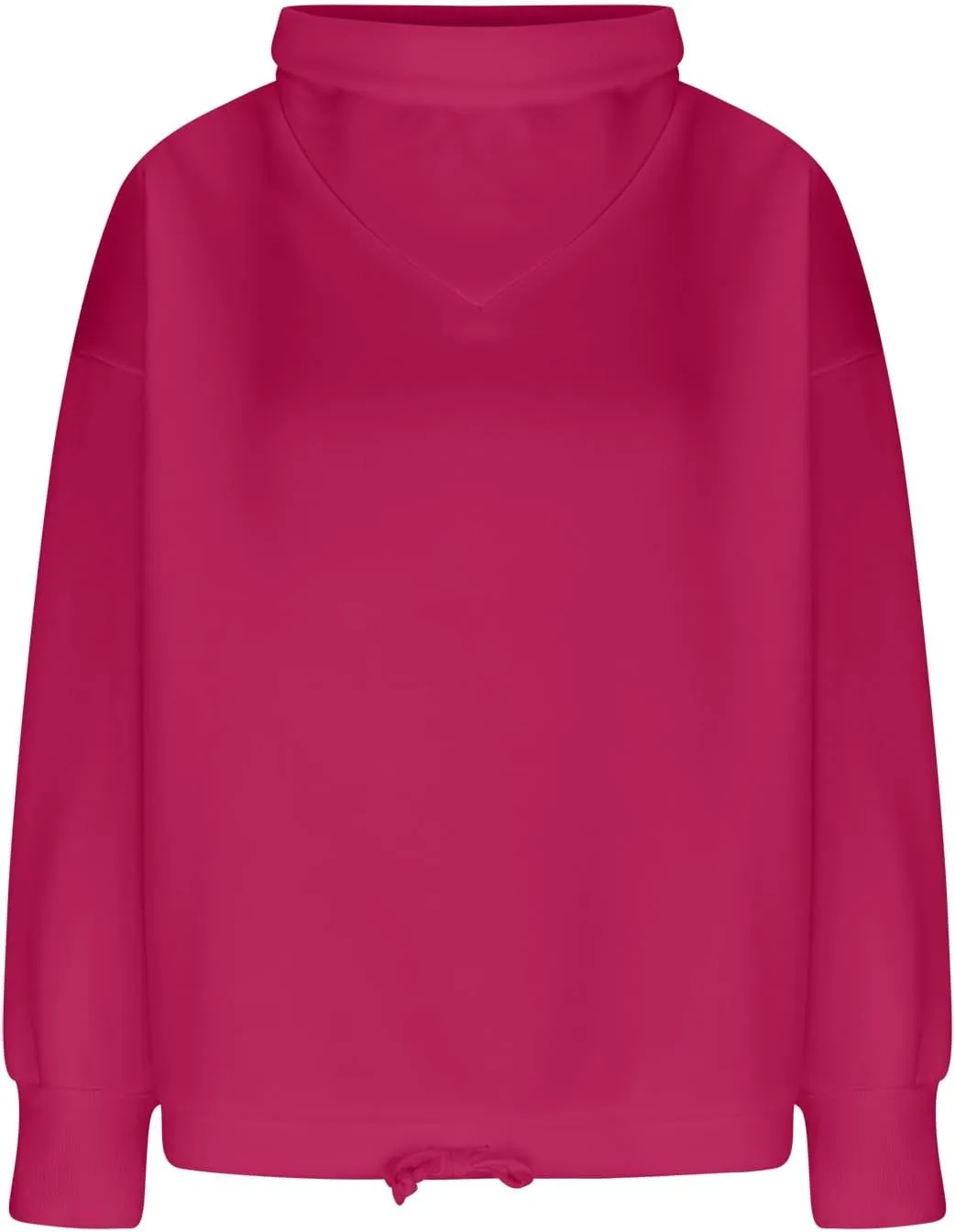 Womens Cowl Neck Sweatshirt Long Sleeve Y2K Hoodies Solid Color Loose Ual Pullover Tops 2024 Fall Winter Clothes