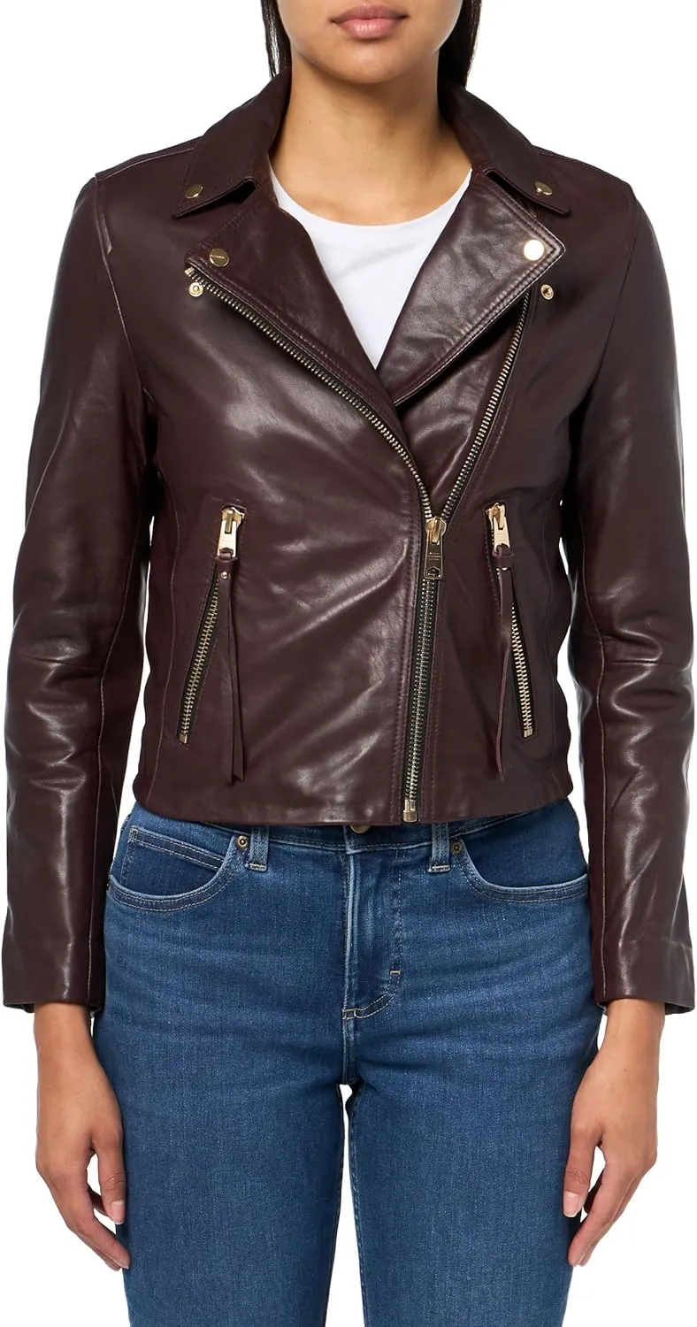 Women's Dalby Leather Biker Jacket