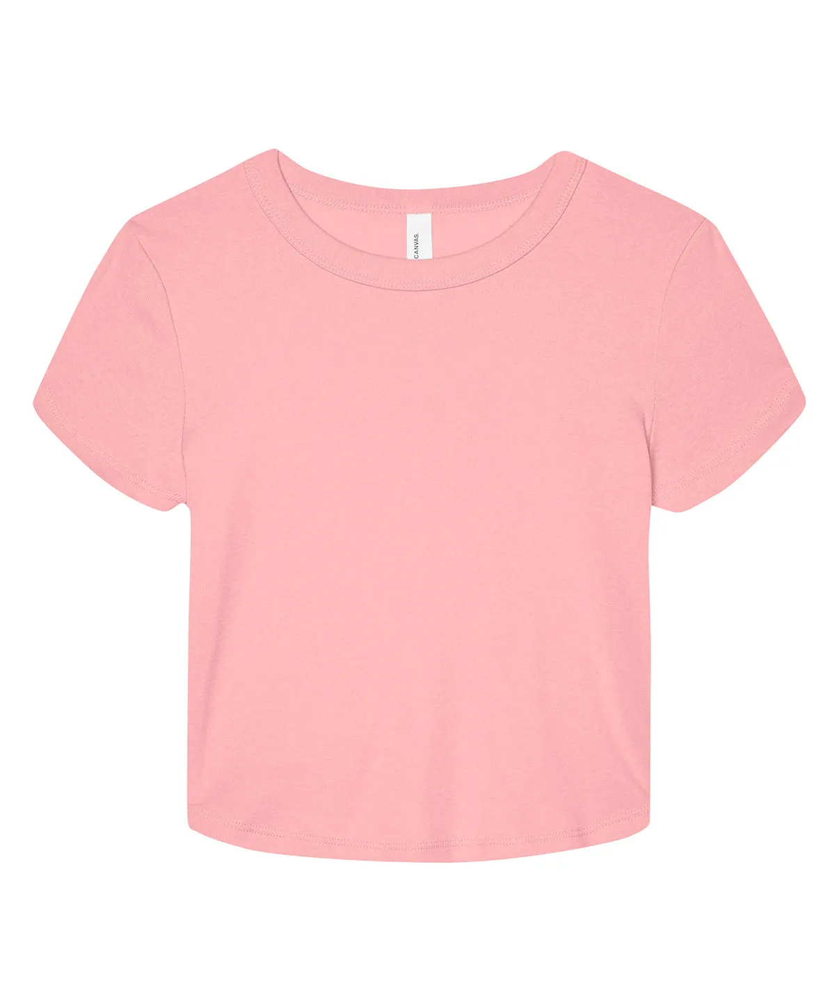 Womens micro rib baby t-shirt | Solid Pink Blend