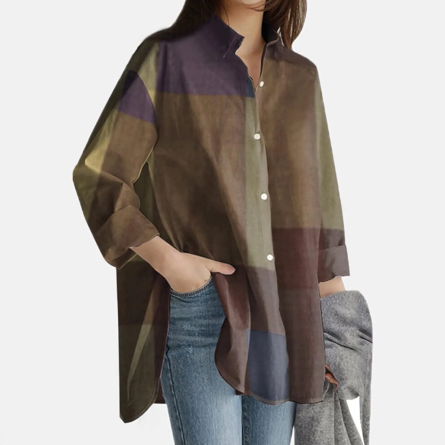 Womens Tops Long Sleeve Long Sleeve Down Christmas Fall Jacket Blouses for Women Womans Tops Casual Blouses for