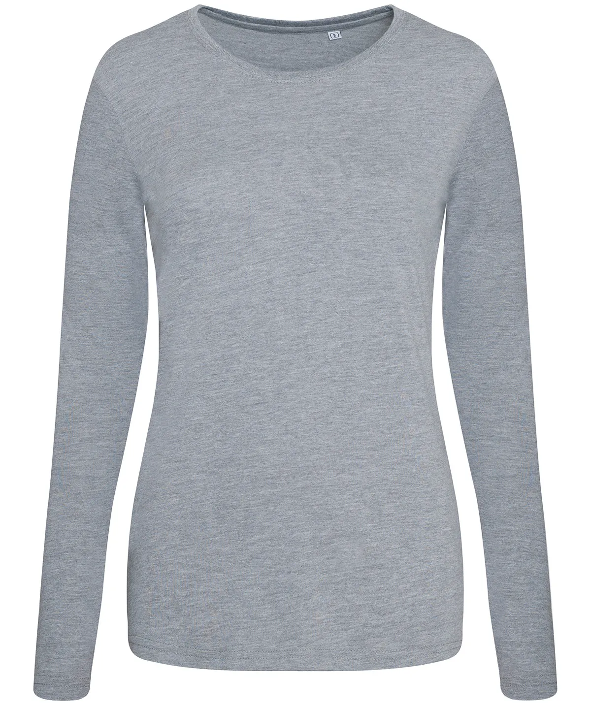 Womens triblend T long sleeve | Heather Grey