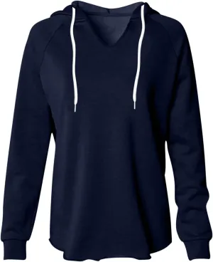 Women's V Neck Hoodies Solid Color Fleece Long Sleeve Pullover Tops Lightweight Drawstring Hooded Sweatshirt Clothes