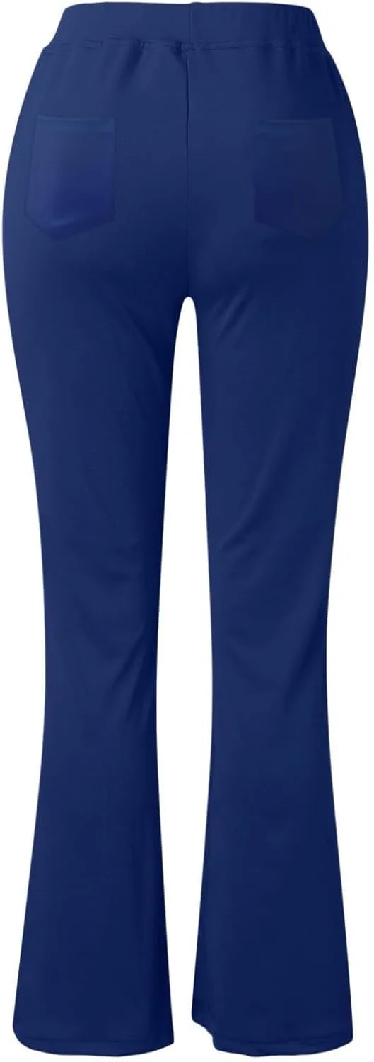 Work Pants for Women 2025 High Waist Stretch Soft Comfy Athletic Workout Yoga Pants Fashion Casual Business Trousers