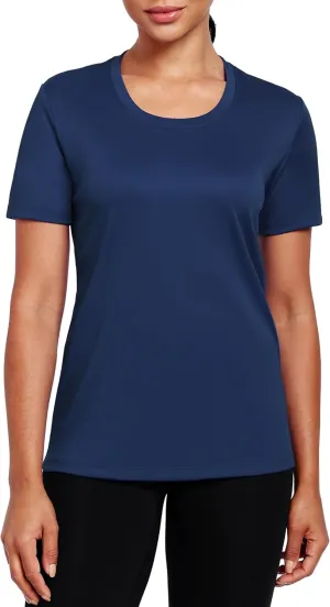 Workout Tops for Women Short Sleeve Athletic Shirts UPF 50  Sun Protection Quick Dry Running T Shirts