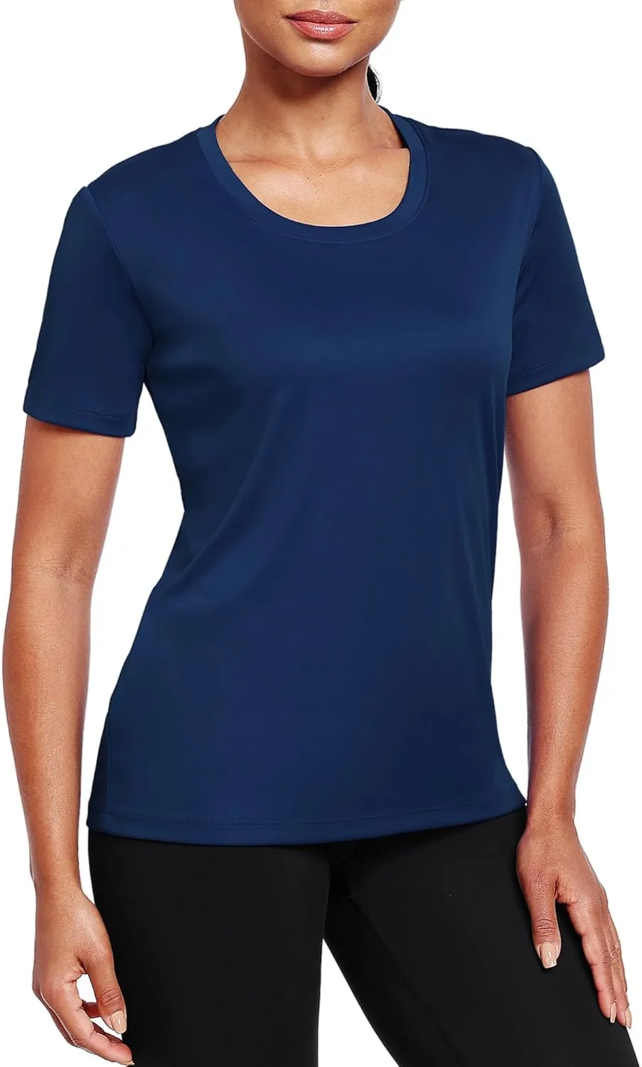 Workout Tops for Women Short Sleeve Athletic Shirts UPF 50  Sun Protection Quick Dry Running T Shirts