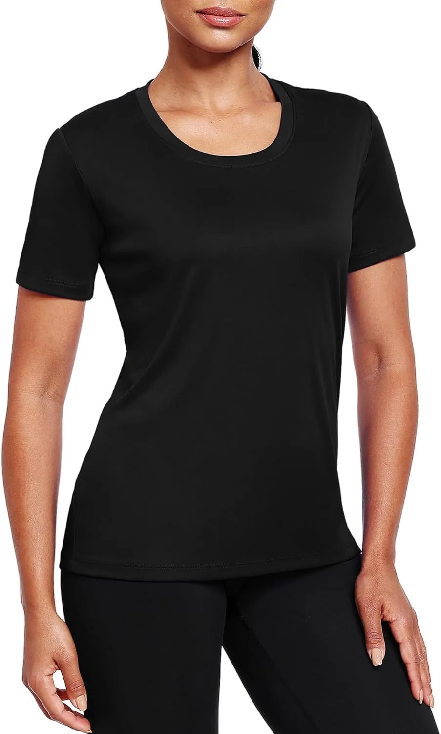 Workout Tops for Women Short Sleeve Athletic Shirts UPF 50  Sun Protection Quick Dry Running T Shirts