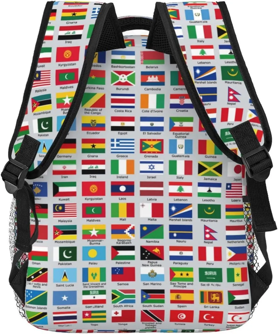 World Flags Backpack Laptop Backpack Sports Travel Shoulder bag Light casual backpack